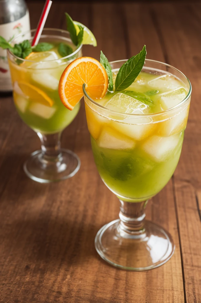 Caipirinha de morango em um copo baixo
