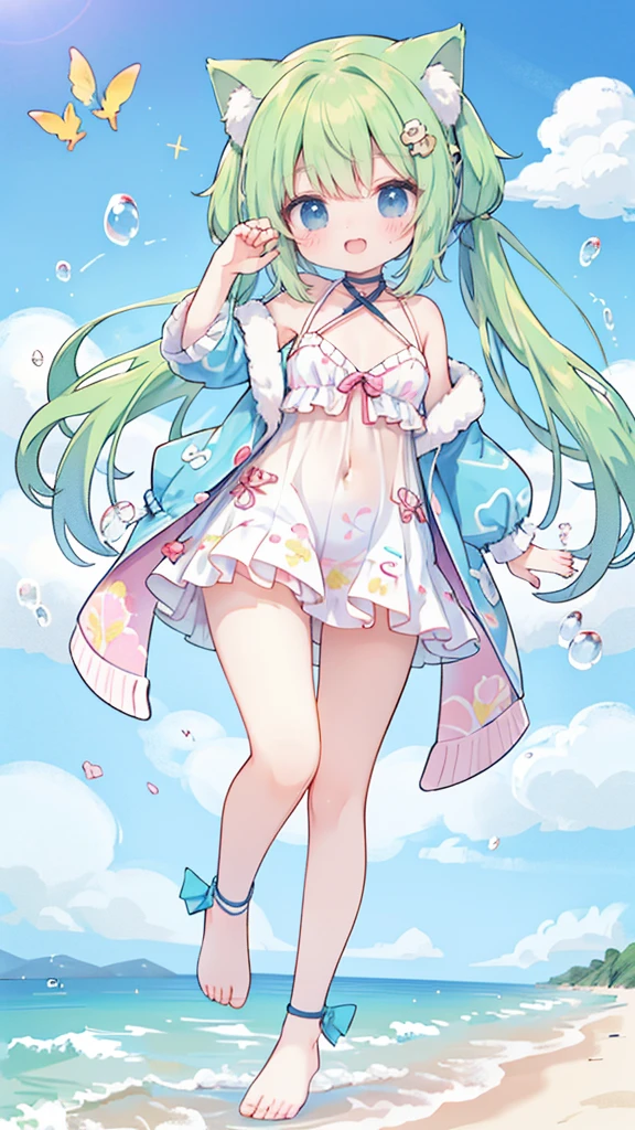 坐at the beach上豎起貓咪耳朵的動漫女孩, seductive anime girl, , Beautiful anime girl, Cute anime girl, Anime cute art style, Cute anime waifu wearing beautiful clothes, very Beautiful anime cat girl, at the beach, beautiful anime girl, Beautiful anime, Beautiful anime catgirl, Charming anime girl
