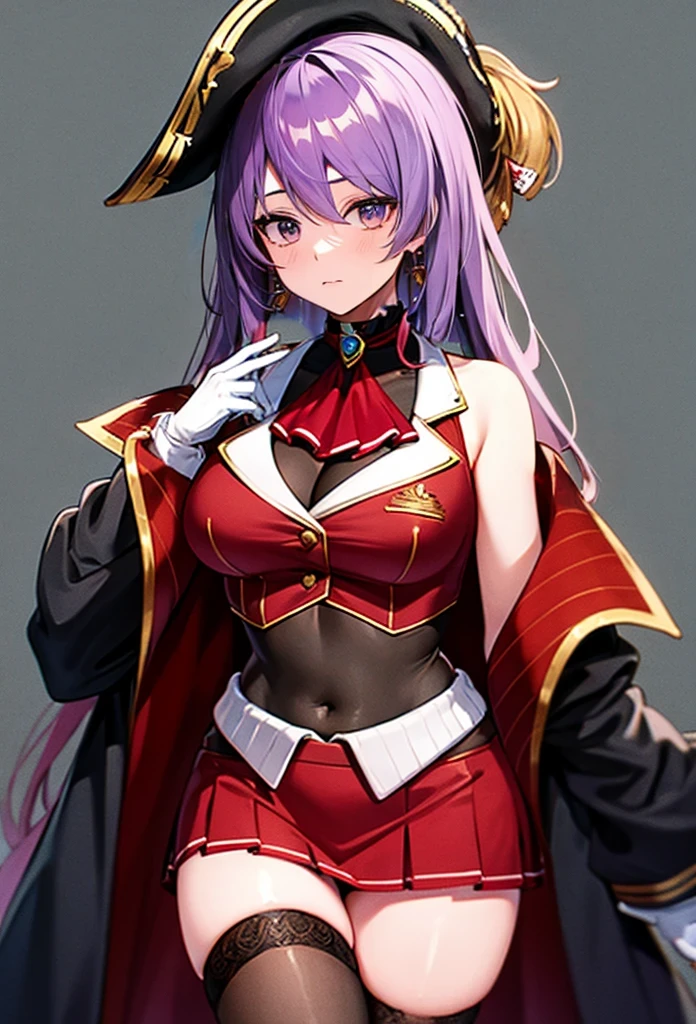 Purple hair,concern,look at viewer