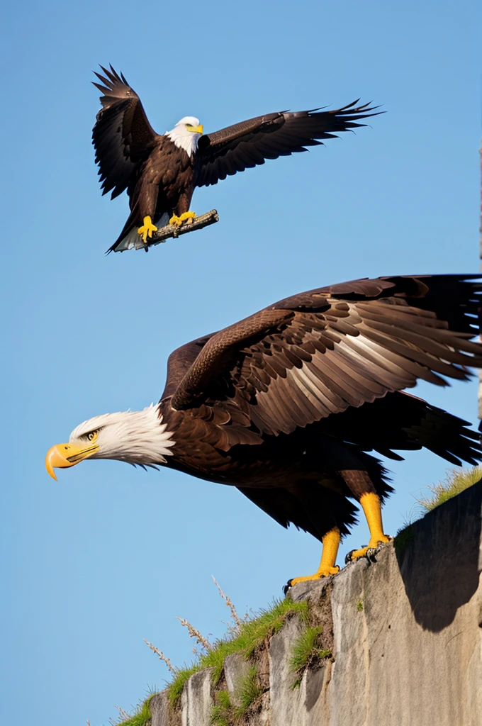 A fired eagle