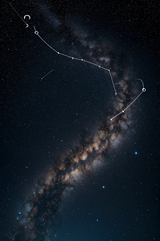 A constellation in the shape of a question mark 