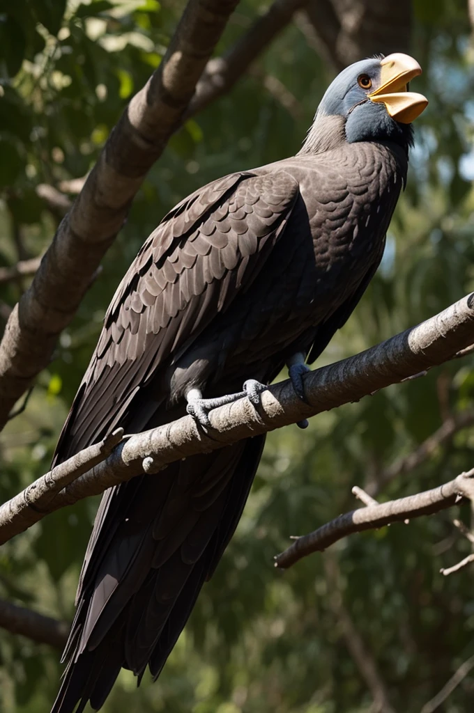 Un condor andino y una estrella juntos