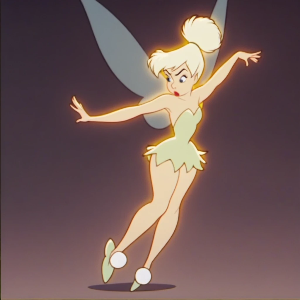 score_9, score_8_up, score_7_up, score_6_up, score_5_up, score_4_up, Tinkerbell, fairy, fairy wings, dancing, medium breasts, wide hips, mini skirt.