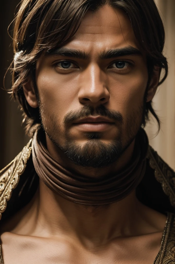 ((best quality)), ((masterpiece)), (detailed), perfect face, humans fight with gods