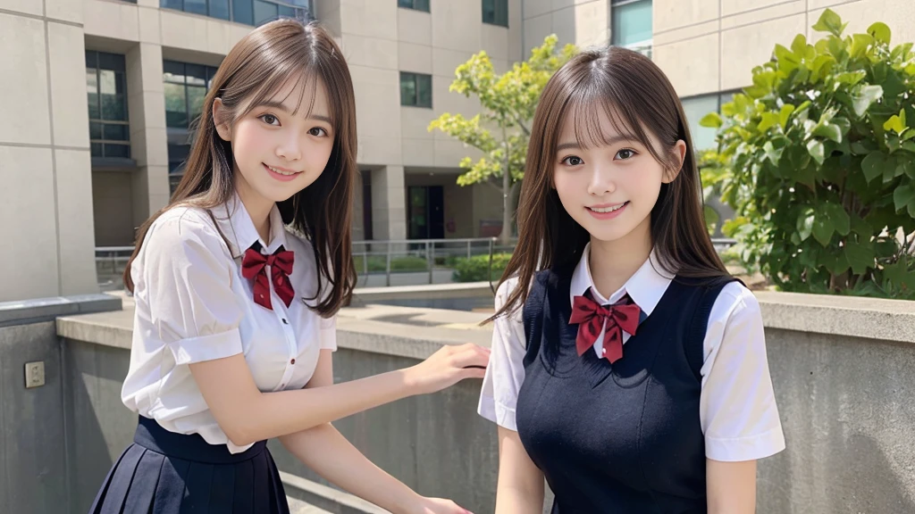 (A slim girl with big breasts in a high school uniform:1.3、Long Shot:1.5、Brown Loafers:1.5、Stand with your feet shoulder-width apart:1.5、Facing forward:1.5)、(Looking at me with a cute face and smiling: 1.5)、(No background:1.3)、(Anatomically correct:1.3)、(Complete Hand:1.3)、(Full Finger:1.3)、Photorealistic、Raw photo、Highest quality、High Resolution、Delicate and beautiful、Perfect Face、Beautiful fine details、Fair skin、Real human skin、pores、((Thin legs))、(Black Hair)