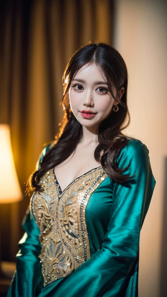 (((HD photo))), ultra high res.photorealistic:. 1.4, UHD An individual wearing shalwar kameez in an ultra-detailed and realistic manner, with every intricate detail of the fabric and stitching clearly visible. The image should showcase the best quality, with a resolution of 4k or 8k, resembling a masterpiece. The color palette should be vibrant and the lighting should highlight the texture of the clothing. The overall composition should be focused on the person, capturing their posture, expression, and the intricate patterns on the shalwar kameez. The art style should emphasize the beauty of portraits and highlight the cultural significance of the clothing