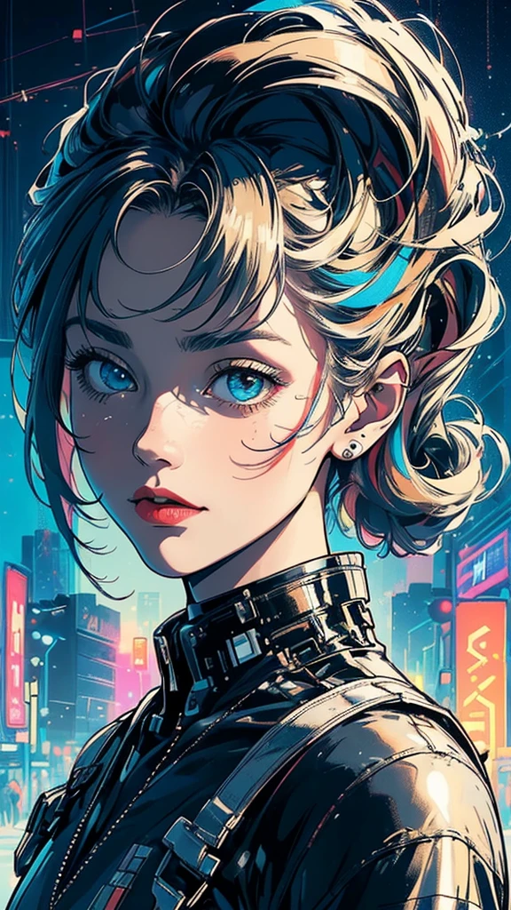 (((masterpiece, highest quality))),(((solo:1.2))),(((1girl:1.2))),32k wallpaper, very detailed, poster, vintage science fiction,(((((geometric cinematic movie poster))))), (bauhaus), shape,(((abstract))),(mid century modern),movie poster,(((((portfolio))))),(((((Close-up))))),(((((bust up))))),((((more various angle)))),(((highlight))),Vast landscape,((((heterochromia)))),(((complete. detailed face))),((((Extremely talented)))),(((((most complicated machine))))),(((genius mechanic))),((Overall colorfully)),neon sign