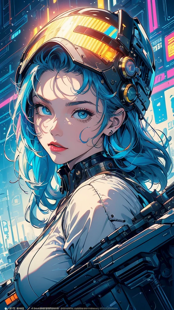 (((masterpiece, highest quality))),(((solo:1.2))),(((1girl:1.2))),32k wallpaper, very detailed, poster, vintage science fiction,(((((geometric cinematic movie poster))))), (bauhaus), shape,(((abstract))),(mid century modern),movie poster,(((((portfolio))))),(((((Close-up))))),(((((bust up))))),((((more various angle)))),(((highlight))),Vast landscape,((((heterochromia)))),(((complete. detailed face))),((((Extremely talented)))),(((((most complicated machine))))),(((genius mechanic))),((Overall colorfully)),neon sign