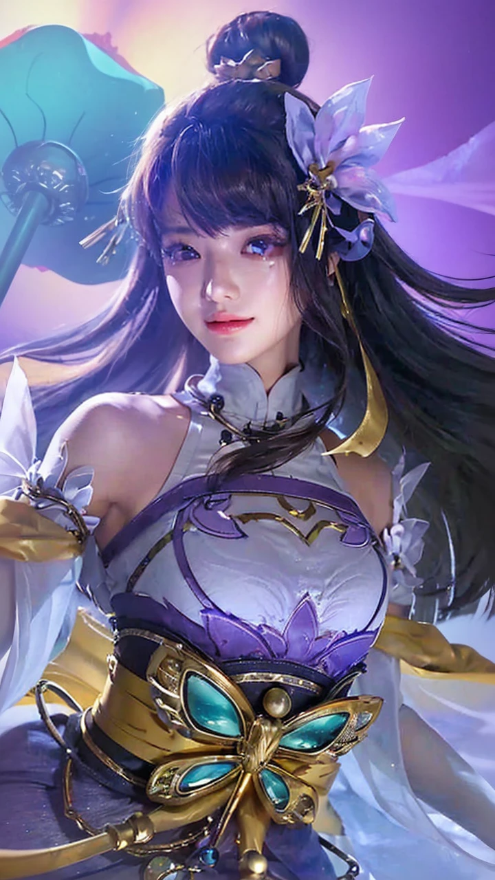 ((Midnight, Best quality, 8k, Masterpiece :1.3)), Whole body, Long legs, Sharp focus :1.2, A pretty woman with perfect figure :1.4, Slender abs :1.1, ((Dark brown hair,Gigantic breasts :1.2)), (White tight tshirt, Jean bib, Standing:1.2), ((Night city view, Rooftop:1.3)), Highly detailed face and skin texture, Detailed eyes, Double eyelid