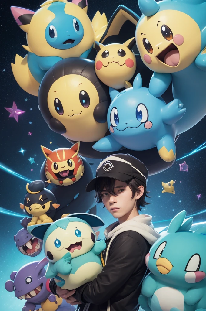 Image for Discord server cover with the pokemon cubchoo wailmer trapinch torkoal tepig and haxorus and snom