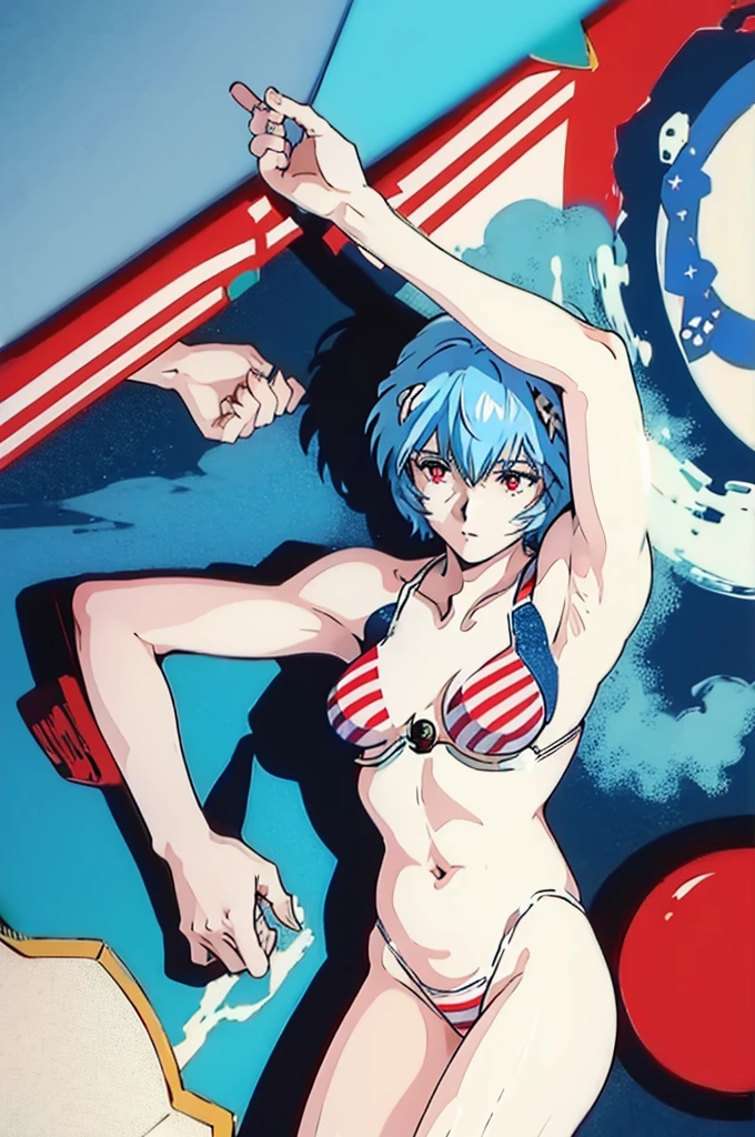 ayanami rei、Stars and Stripes Bikini