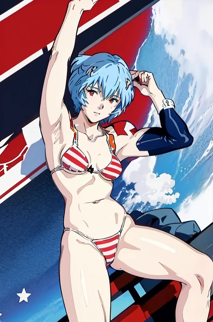 ayanami rei、Stars and Stripes Bikini