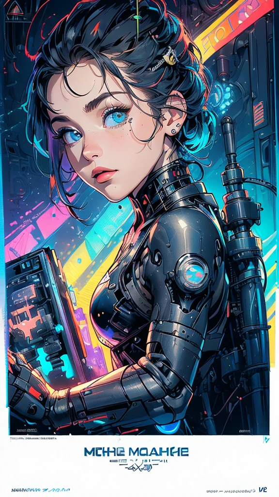 (((masterpiece, highest quality))),(((solo:1.2))),(((1girl:1.2))),32k wallpaper, very detailed, poster, vintage science fiction,(((((geometric cinematic movie poster))))), (bauhaus), shape,(((abstract))),(mid century modern),movie poster,(((((portfolio))))),(((((Close-up))))),(((((bust up))))),((((more various angle)))),(((highlight))),Vast landscape,((((heterochromia)))),(((complete. detailed face))),((((Extremely talented)))),((((((most complicated machine)))))),(((((genius mechanic))))),((Overall colorfully)),((neon sign))