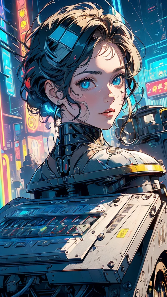 (((masterpiece, highest quality))),(((solo:1.2))),(((1girl:1.2))),32k wallpaper, very detailed, poster, vintage science fiction,(((((geometric cinematic movie poster))))), (bauhaus), shape,(((abstract))),(mid century modern),movie poster,(((((portfolio))))),(((((Close-up))))),(((((bust up))))),((((more various angle)))),(((highlight))),Vast landscape,((((heterochromia)))),(((complete. detailed face))),((((Extremely talented)))),((((((most complicated machine)))))),(((((genius mechanic))))),((Overall colorfully)),((neon sign))