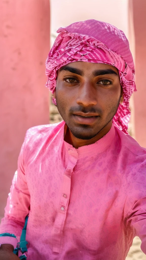 arafed man in a pink shirt and a pink hat, very very low quality picture, ayan nag, riyahd cassiem, with accurate face, very clear picture, mohamed chahin style, without helmet, mohamed chahin, profile picture 1024px, front profile!!!!, portait photo profile picture, candid picture, without beard