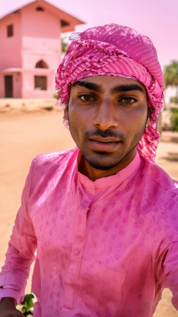 arafed man in a pink shirt and a pink hat, very very low quality picture, ayan nag, riyahd cassiem, with accurate face, very clear picture, mohamed chahin style, without helmet, mohamed chahin, profile picture 1024px, front profile!!!!, portait photo profile picture, candid picture, without beard