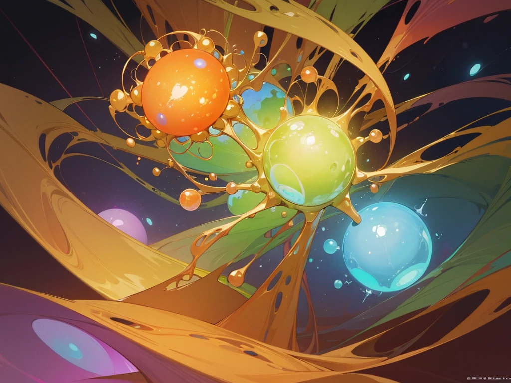 A gorgeously intricate chlopyrifos molecule, each atom pulsating with vivid colors and intricate patterns. This stunning image, resembling a scientific diagram, showcases the molecular structure in exquisite detail, capturing the essence of its complexity and beauty. Each bond glistens with a mesmerizing sheen, highlighting the precision and artistry of the illustration. The image exudes a sense of elegance and sophistication, inviting viewers to marvel at the magnificence of nature's molecular architecture.