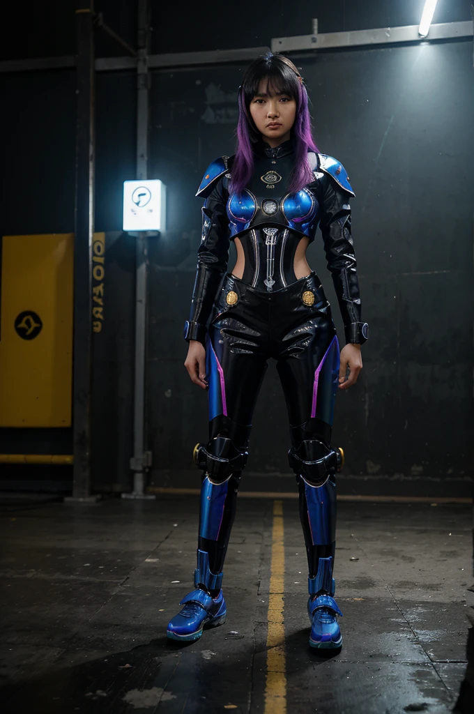 gambar tubuh penuh hiper-realistis dari seorang laki-laki Indonesia , res hologram hiper rinci struktur robot kompleks dengan beberapa bintik cahaya berwarna-warni di mecha tubuhnya, rambut hitam, celana panjang biru, sepatu putih biru neon. Bergaya di mobil, yang terbuat dari emas rumit, dan di belakang yang kecil ada nagA besar yang terbuat dari robot transparan emas dan biru, latar belakang kapal pesiar. hyper-realistis, photography 