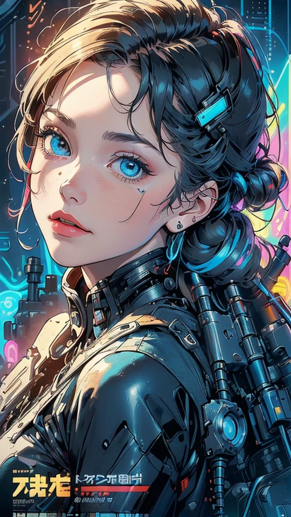 (((masterpiece, highest quality))),(((solo:1.2))),(((1girl:1.2))),32k wallpaper, very detailed, poster, vintage science fiction,(((((geometric cinematic movie poster))))), (bauhaus), shape,(((abstract))),(mid century modern),movie poster,(((((portfolio))))),(((((Close-up))))),((((((bust up)))))),((((more various angle)))),(((highlight))),Vast landscape,((((heterochromia)))),(((complete. detailed face))),((((Extremely talented)))),((((((most complicated machine)))))),(((((genius mechanic))))),((Overall colorfully)),((neon sign)),((complicated background))