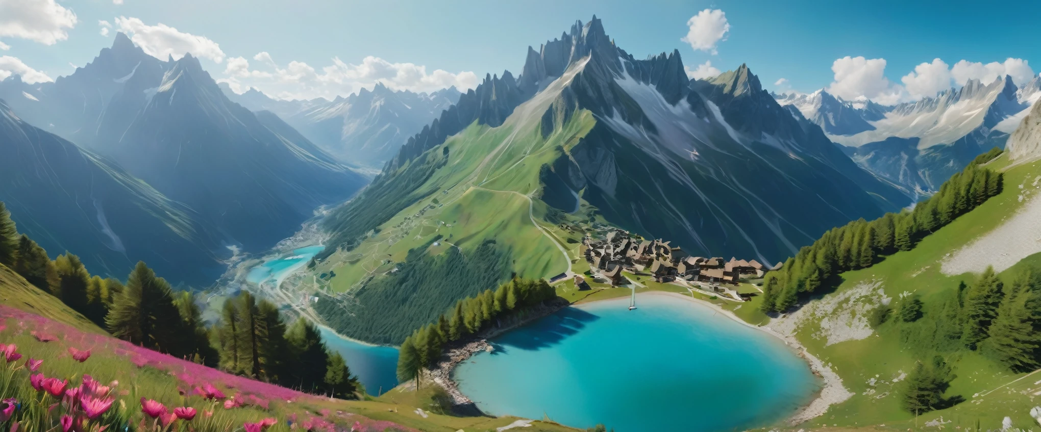 Create imaginative and amazing images demonstrating the style of ((Whorecore)), hyper realistic, 8k, vibrant colors, sharp crisp image, hi up in the french alps