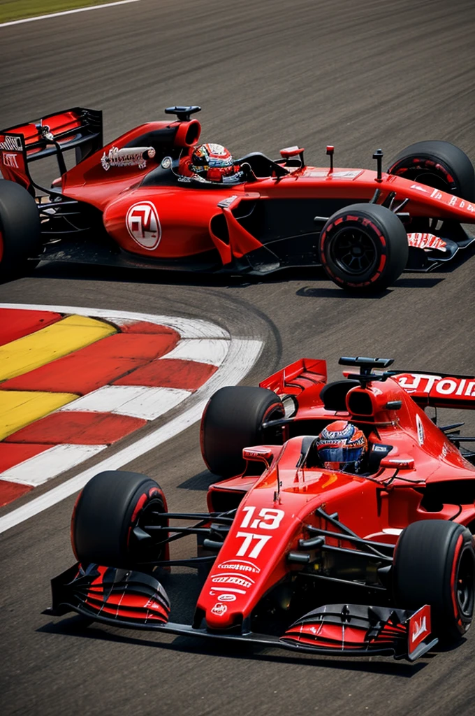 Quiero una imagen de un logo de karting que diga "Toapanta Procedure". The letters must be bright red and the logo design must evoke the emotion and dynamism of the Formula 1 racing brands.. El fondo debe ser limpio y moderno, highlighting the letters in the foreground with an effect of speed and sophistication.