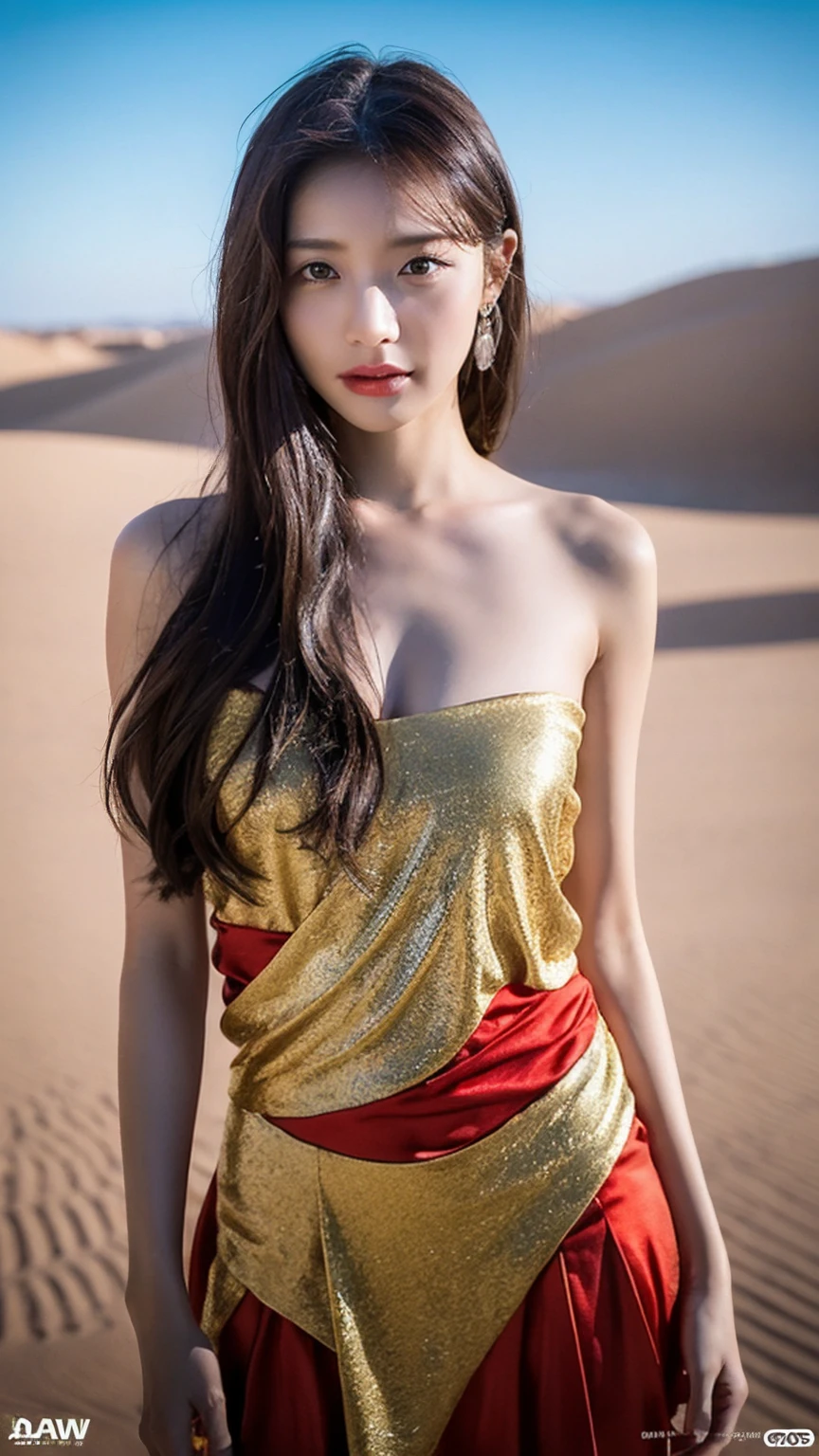 1 Girl, (Wear a bright red Arabian Nights-style costume:1.2), (Veil), Very beautiful Japanese idol portraits, 
(RAW Photos, Highest quality), (Realistic, Realistic:1.4), (masterpiece), 
Very delicate and beautiful, Very detailed, 2k wallpaper, wonderful, finely, Very detailed CG Unity 8K wallpaper, Very detailed, High resolution, Soft Light, 
Beautiful detailed girl, Very detailed目と顔, Beautiful and sophisticated nose, Beautiful and beautiful eyes, Cinema Lighting, 
(Standing in the desert at dusk:1.3), (sunset), (少女のwhole bodyのシルエット), (Hair and outfits fluttering in the wind), 
(Medium Hair), (whole body), 
Complete Anatomy, Slender body, Small breasts