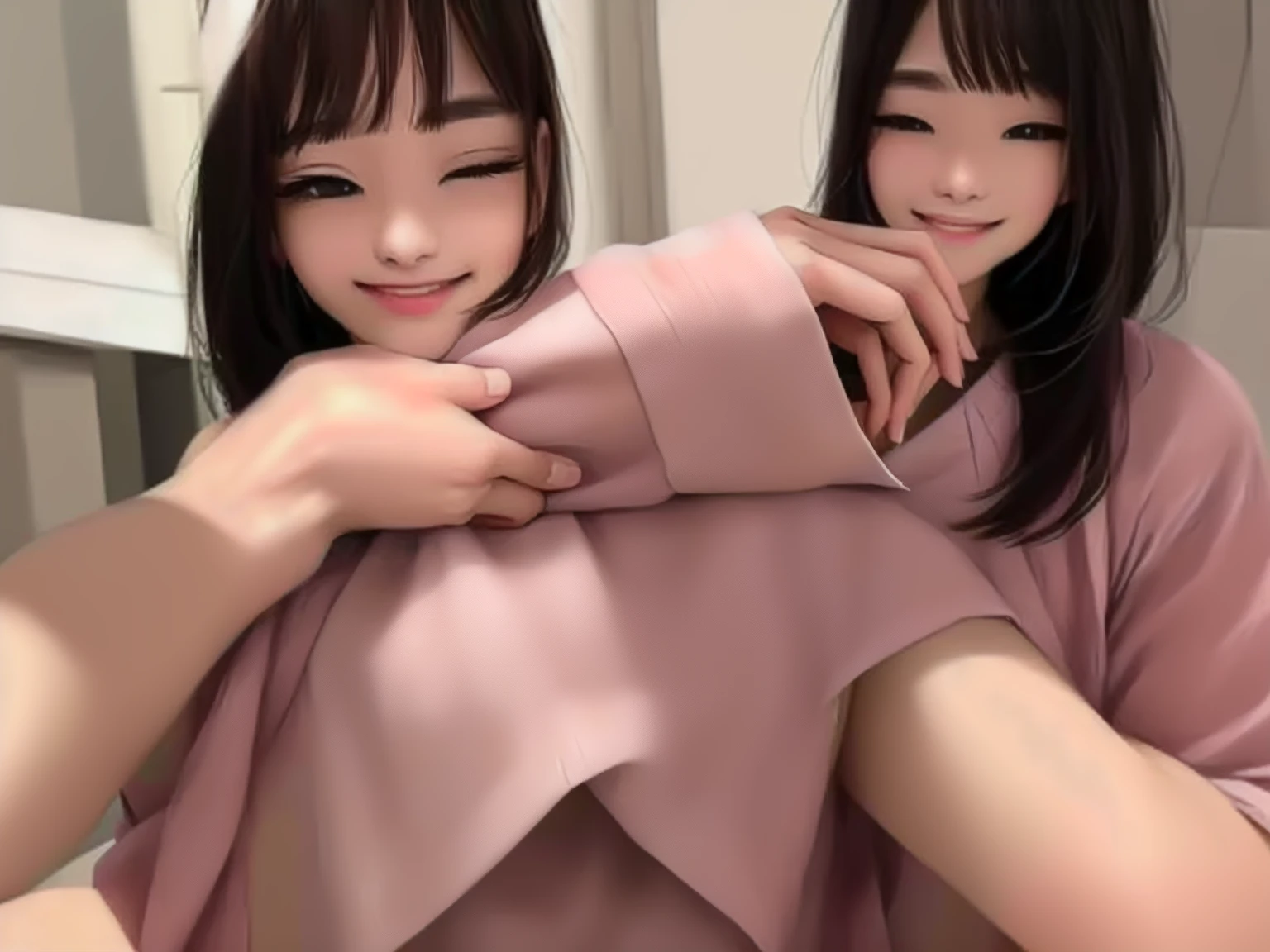 whole body、smile