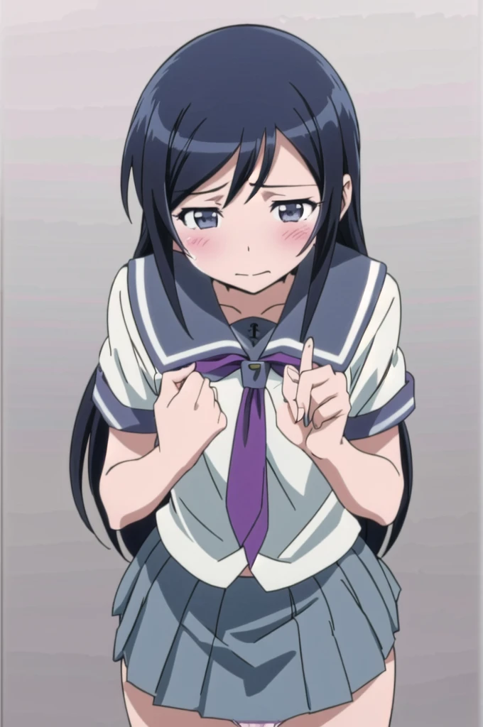 alone, One girl, View Viewer, 2D, anime, anime coloring, Upper Body, (Simple Background, White background:1.3), ayase aragaki, , serafuku,Embarrassing，blush，Spread your legs， (((Skirt flip, I can see your panties)))，，(((Skirt flip, I can see your panties)))，,(((Put your hand in your panties))), (( Masturbating by touching the vagina with your fingers)), Embarrassing，blush，Squirting，Squirting，Squirting，Squirting，Squirting，Squirting，Squirting，Squirting，Squirting，pussy juice，pussy juice，pussy juice，pussy juice，pussy juice，pussy juice，