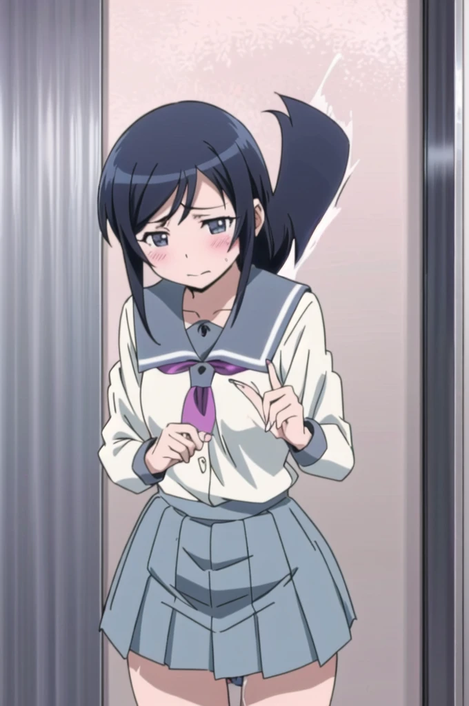 alone, One girl, View Viewer, 2D, anime, anime coloring, Upper Body, (Simple Background, White background:1.3), ayase aragaki, , serafuku,Embarrassing,blush,Spread your legs, (((Skirt flip, I can see your panties))),,(((Skirt flip, I can see your panties))),,(((Put your hand in your panties))), (( Masturbating by touching the vagina with your fingers)), Embarrassing,blush,Squirting,Squirting,Squirting,Squirting,Squirting,Squirting,Squirting,Squirting,Squirting,pussy juice,pussy juice,pussy juice,pussy juice,pussy juice,pussy juice,hand in panty,