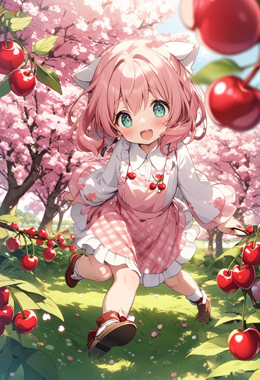 A cherry tree full of cherries、Cherry Farm