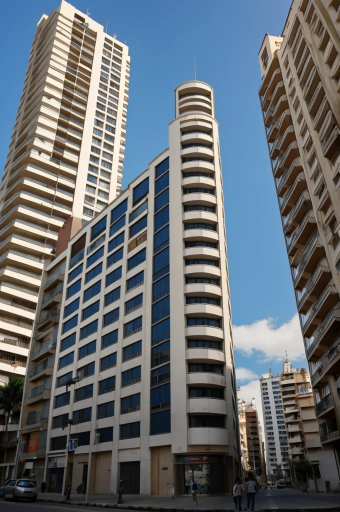 Dos chicos abrazados cayendo de un edificio 
