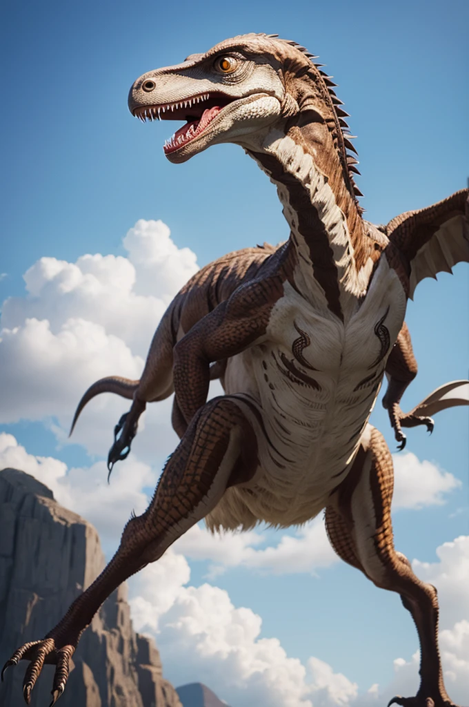 Velociraptor albine