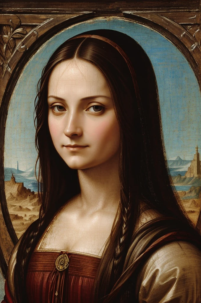 Crea una mujer gimiendo al estilo da Vinci