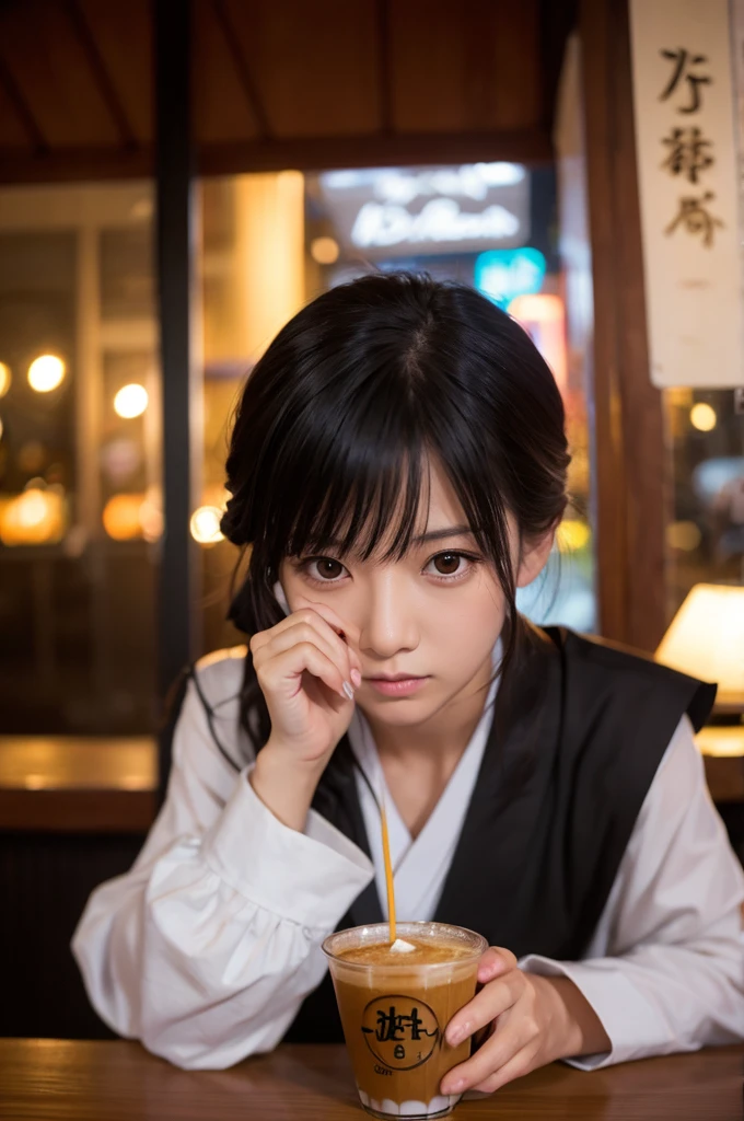 Kaburagi Roko,Late Night,Cafe