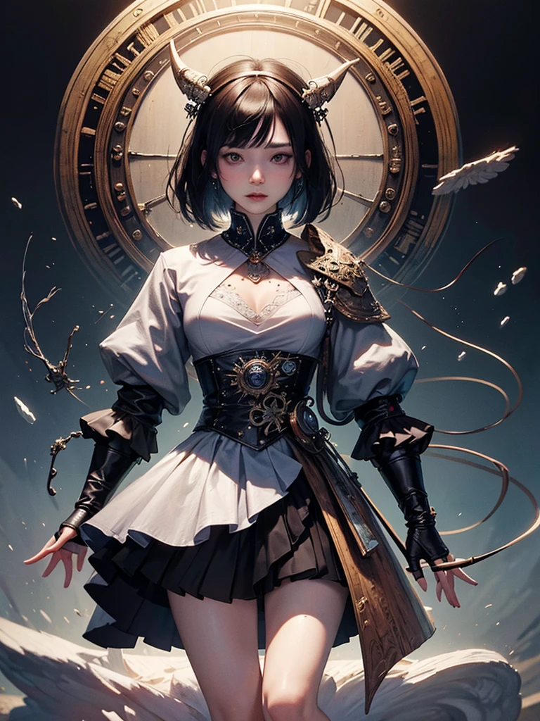 official art, unity 8k wallpaper, ultra detailed, beautiful and aesthetically pleasing, masterpiece, Best quality, (zenconfuse, mandala, confuse, enconfuse), (fractal art:1.3) , 1 girl, extremely detailed, dynamic angle, cowboy shot, the most beautiful form of chaos, elegant, brutalist developed, bright colors, romanticism, James Jean, Robbie Dwi Antono, Ross Tran, Francis Bacon, it was very cold, Adrian is a genius, Petra Cortright, Gerhard Richter, Takato Yamamoto, Ashley Wood, atmospheric, ecstasy of musical notes, visible streaming musical notes