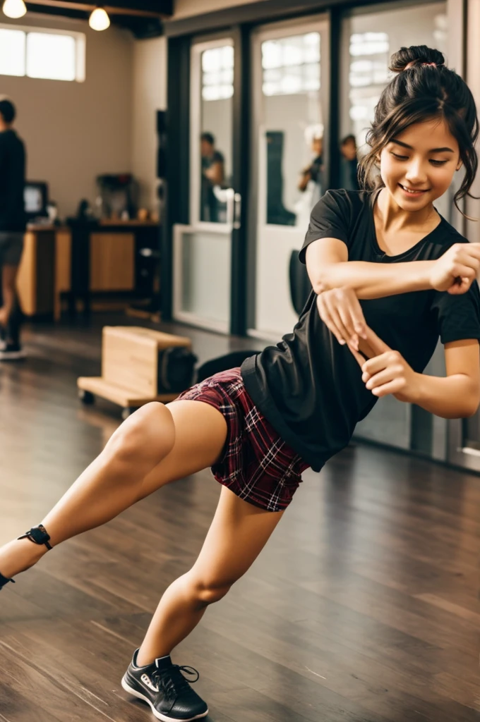 Make a video of a girl dancing