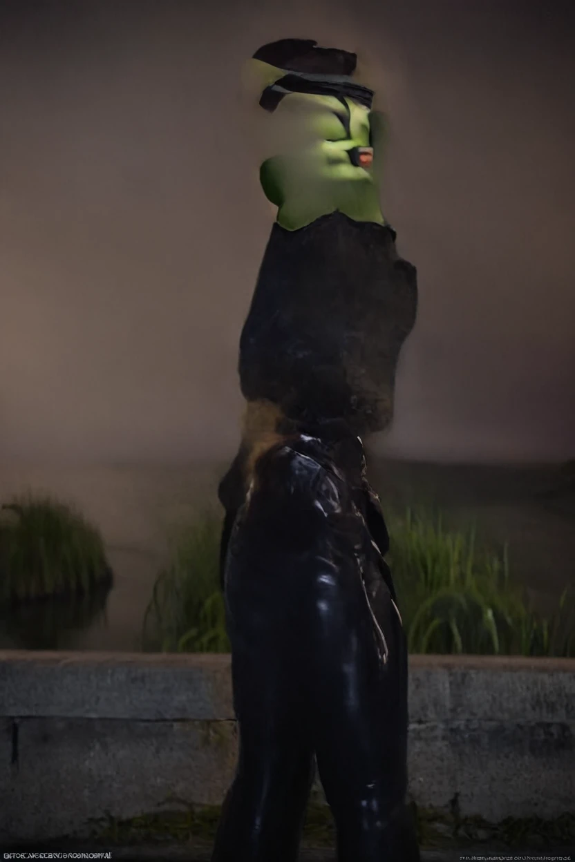 black latex , cinematic film still hera syndulla, (green skin:1.2), grin at canal, full body shot, highly detailed environment . shallow depth of field, vignette, highly detailed, high budget Hollywood movie by baz luhrmann, bokeh, cinemascope, moody, epic, gorgeous, film grain, grainy