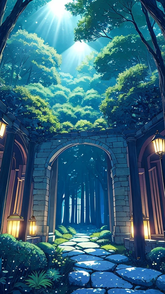 (Highest quality:1.1), original, Mysterious and enchanting, Calm, Moonlit Grove, A soft beam of moonlight passes through the canopy, Kicker Light, Indoor lighting, Spotlight