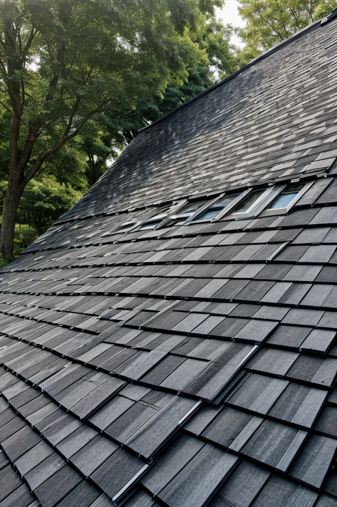 gray-shingled buildings