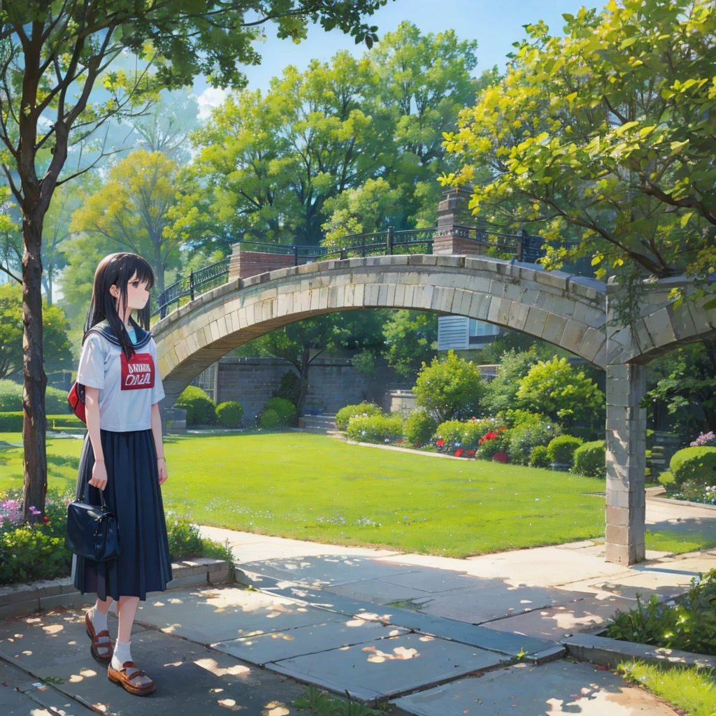 university student、garden