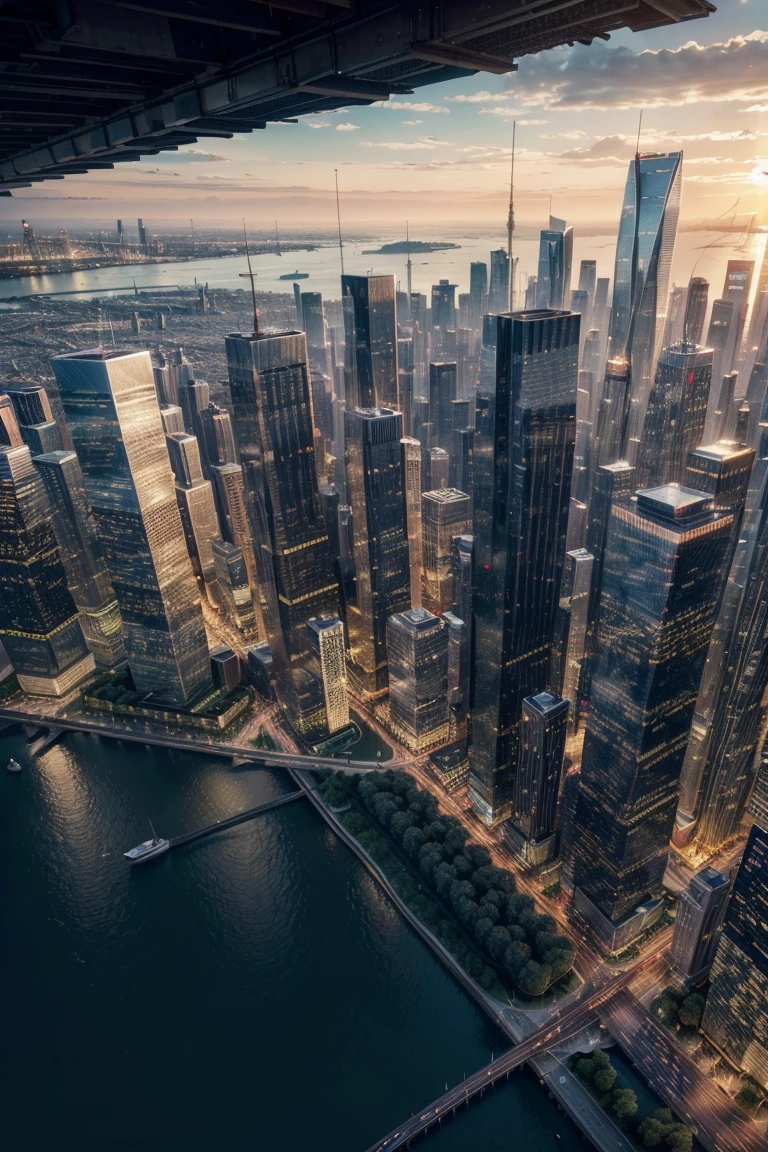 city buildings, skyscrapers, heavy traffic, asphalt road, (best quality, 8K, high resolution ,Artwork:1.2),ultra-detailed,(realistic,photorealistic,photo-realistic:1.37),Cinematic lighting,cinematic composition,vibrant colors,dramatic shadows,intricate details,architectural elements,cityscape,urban scene