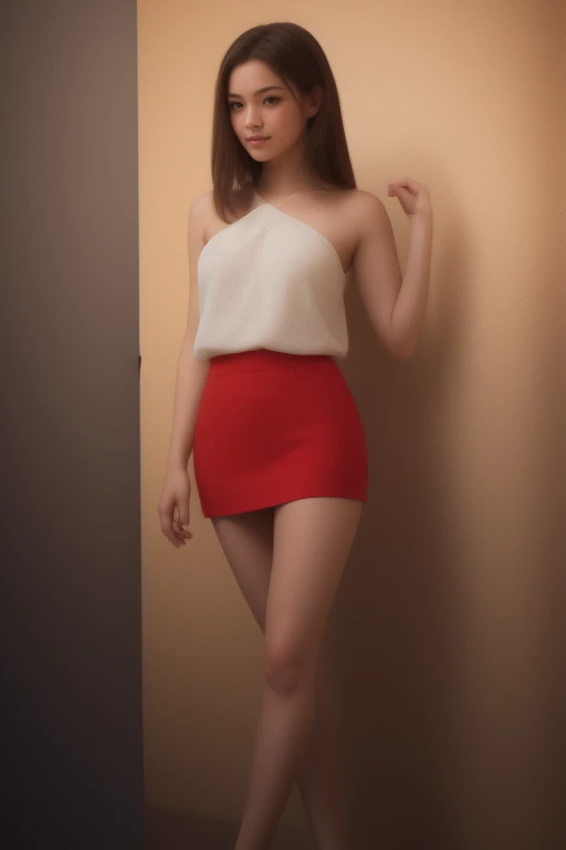 AncheReddressgirl, ((bare shoulders)), ((full chest)), ((short skirt)), ((Sexy Legs)), ((whole body)), Really usable, fashion girl, red lips, mature woman, Exquisite makeup, Big eyes, beautiful, (best quality, Masterpiece:1.2), Very detailed, (Really usable:1.37), ((Random scene, Random shooting angle)), ((sexy long legs)), youthful and energetic, Charming model, (delicate eyes, delicate lips), Show a bright smile, Create amazing girl images., Warm colors, Very high color saturation, official art, CG ที่Very detailed, unity wallpaper 8k, (high dynamic range :1.4), (Movie atmosphere),(light color), (The skin texture is natural., ultra-Really usable, soft light, sharp),(รายVery detailed), nighttime, moonlight