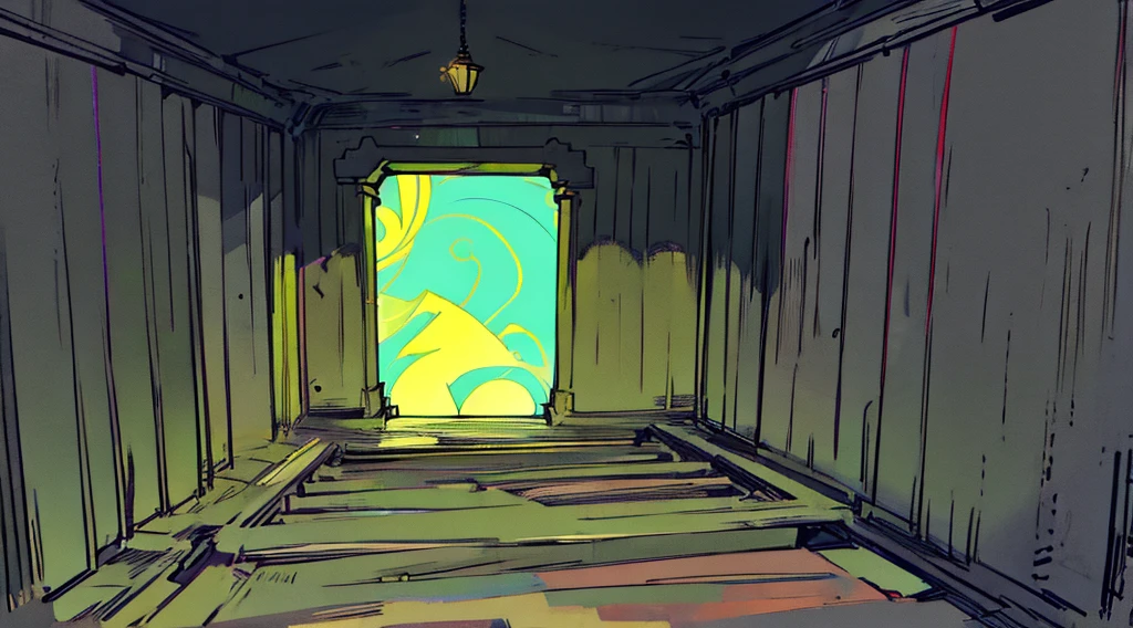 uma sala mal iluminada com uma porta e piso de pedra, claustrophobic room, random background scene, the scary empty liminal spaces, fundo da masmorra, in a fundo da masmorra, long corredor escuro, fundo assustador, Wall Darkness, claustrofobia, underground room, Sombra projetada de corredor escuro, prison background, corredor escuro, claustrophobic, arte de fundo de anime, muito escura, muito escura, muito escura, muito escura, muito escura, total darkness