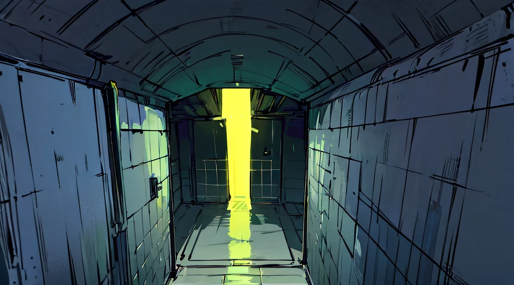 uma sala mal iluminada com uma porta e piso de pedra, claustrophobic room, random background scene, the scary empty liminal spaces, fundo da masmorra, in a fundo da masmorra, long corredor escuro, fundo assustador, Wall Darkness, claustrofobia, underground room, Sombra projetada de corredor escuro, prison background, corredor escuro, claustrophobic, arte de fundo de anime, muito escura, muito escura, muito escura, muito escura, muito escura, total darkness