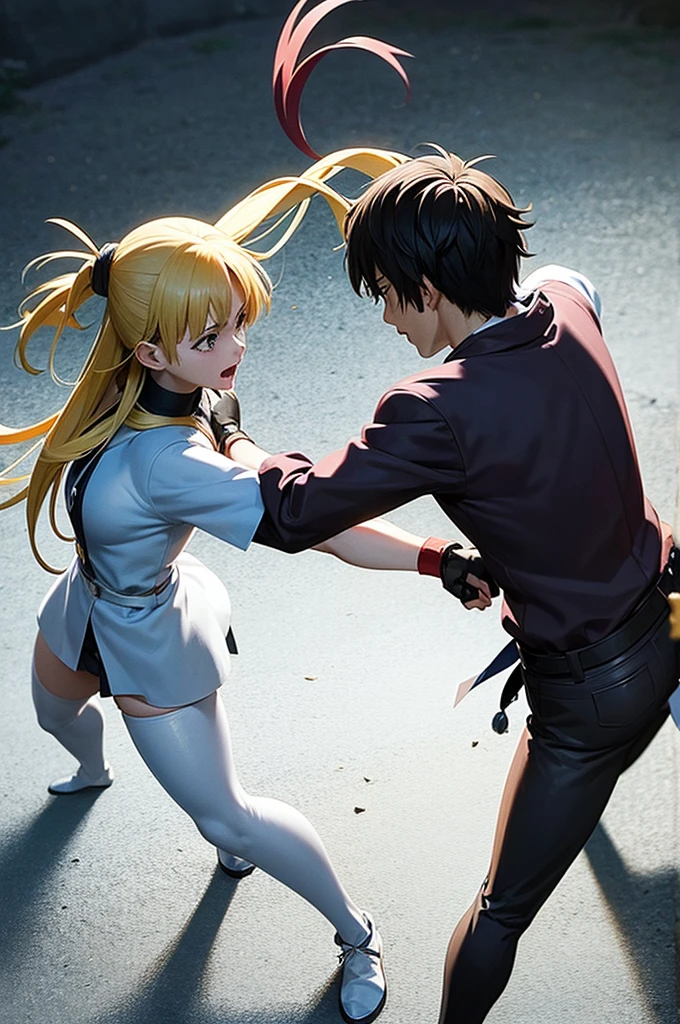 Anime fighting scenes