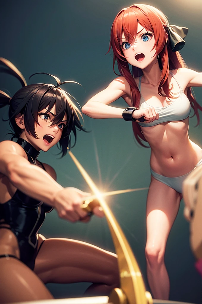 Anime fighting scenes