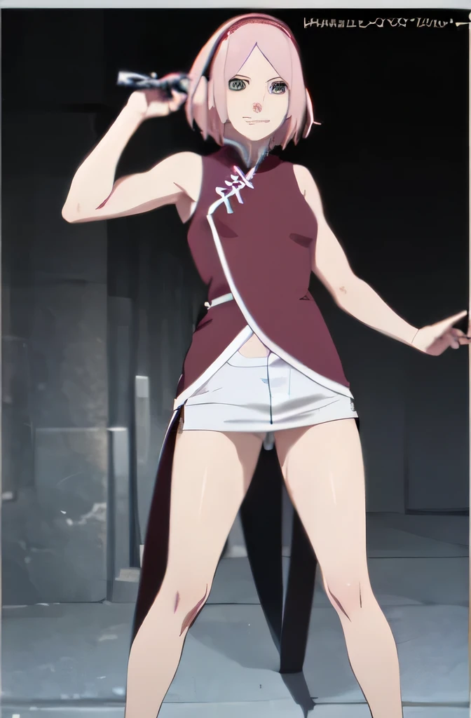 Madura zakura haruno pechos chicos, piernas delgadas,sonrriendo, quitandose ropa, sonrrojada, muy hermosa