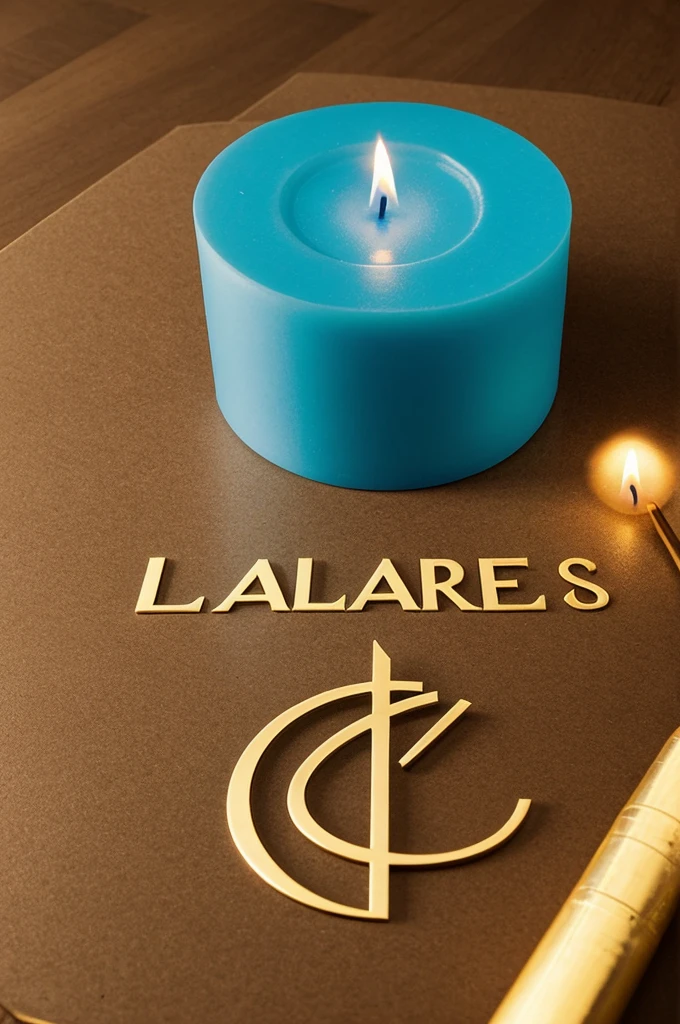Logotipo de marca de velas, candere, minimalista, logooo