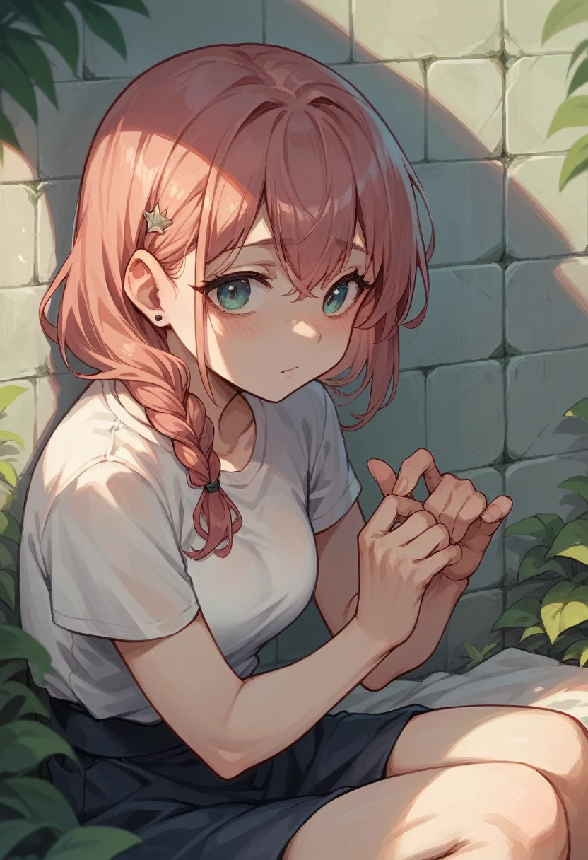 Pervert girl watching hentai