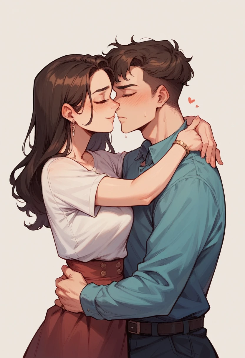 School romance novel,To be co-ed,two guys。Cartoon version
